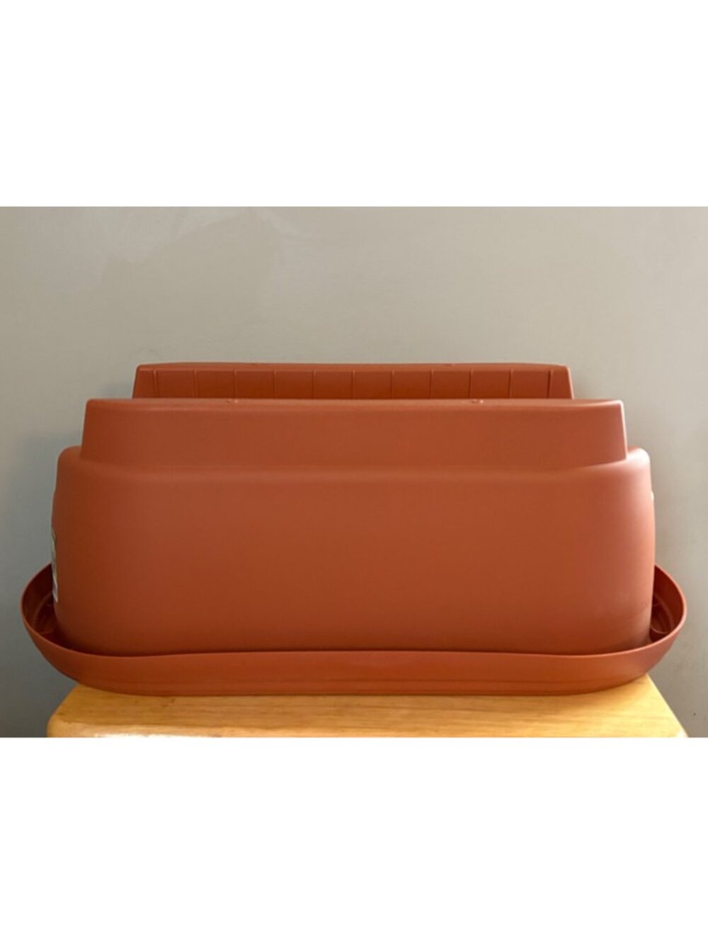Bloem Terra Cotta Oval Deck Rail Planter 24" Elevated Garden Box (Quantity 3) - Picture 16 of 16
